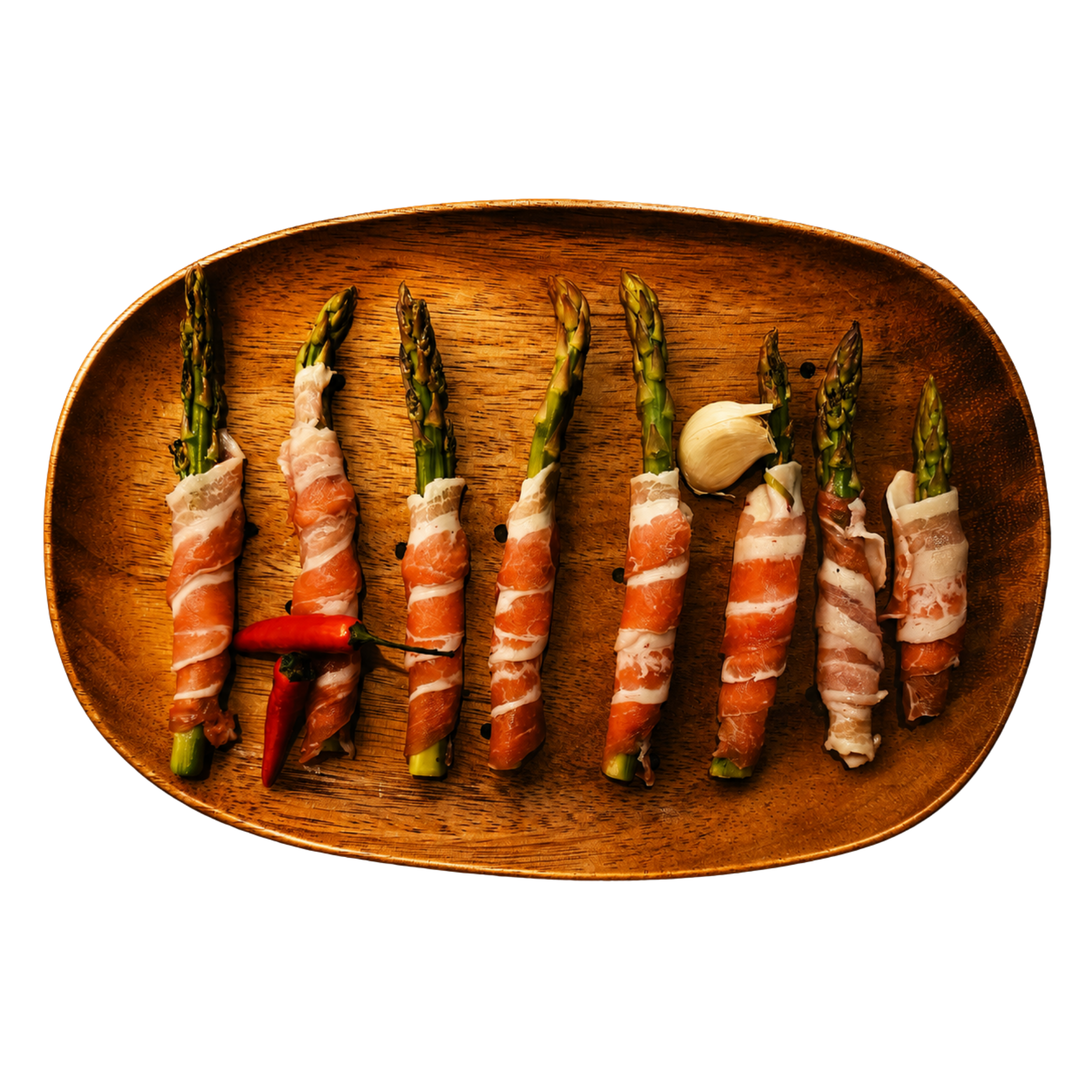 Pancetta con asparagi