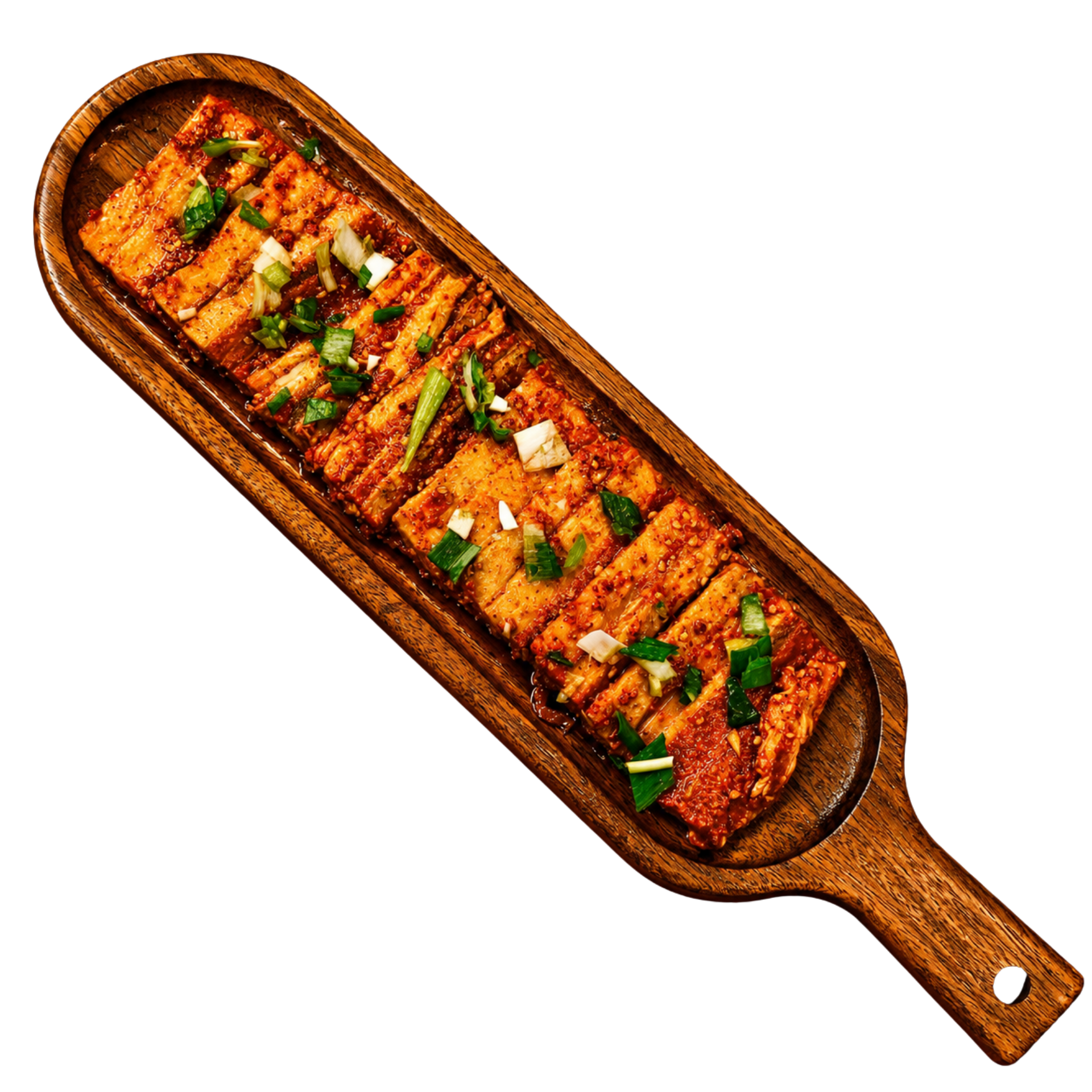 Pancetta con salsa speciale