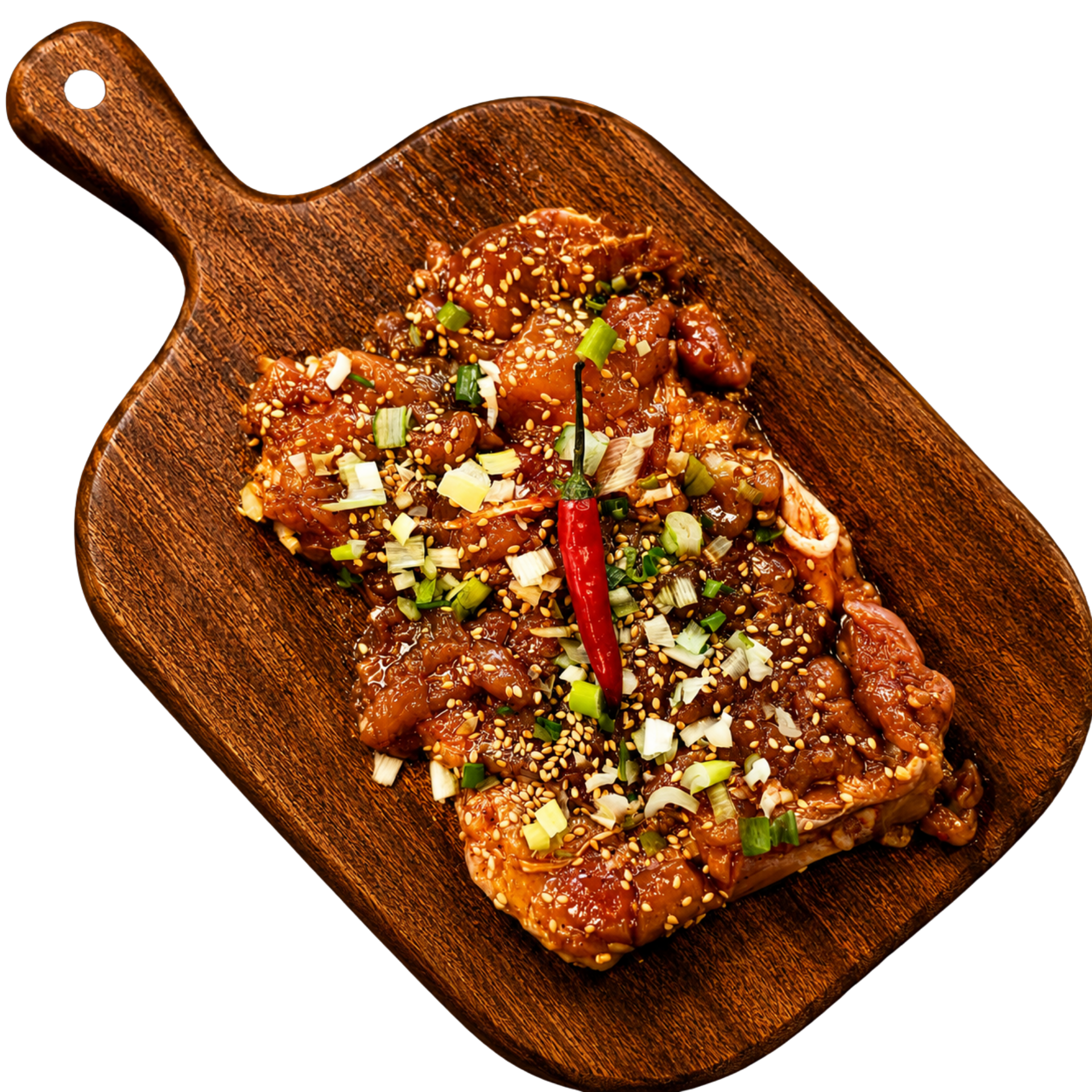 Pollo con salsa speciale